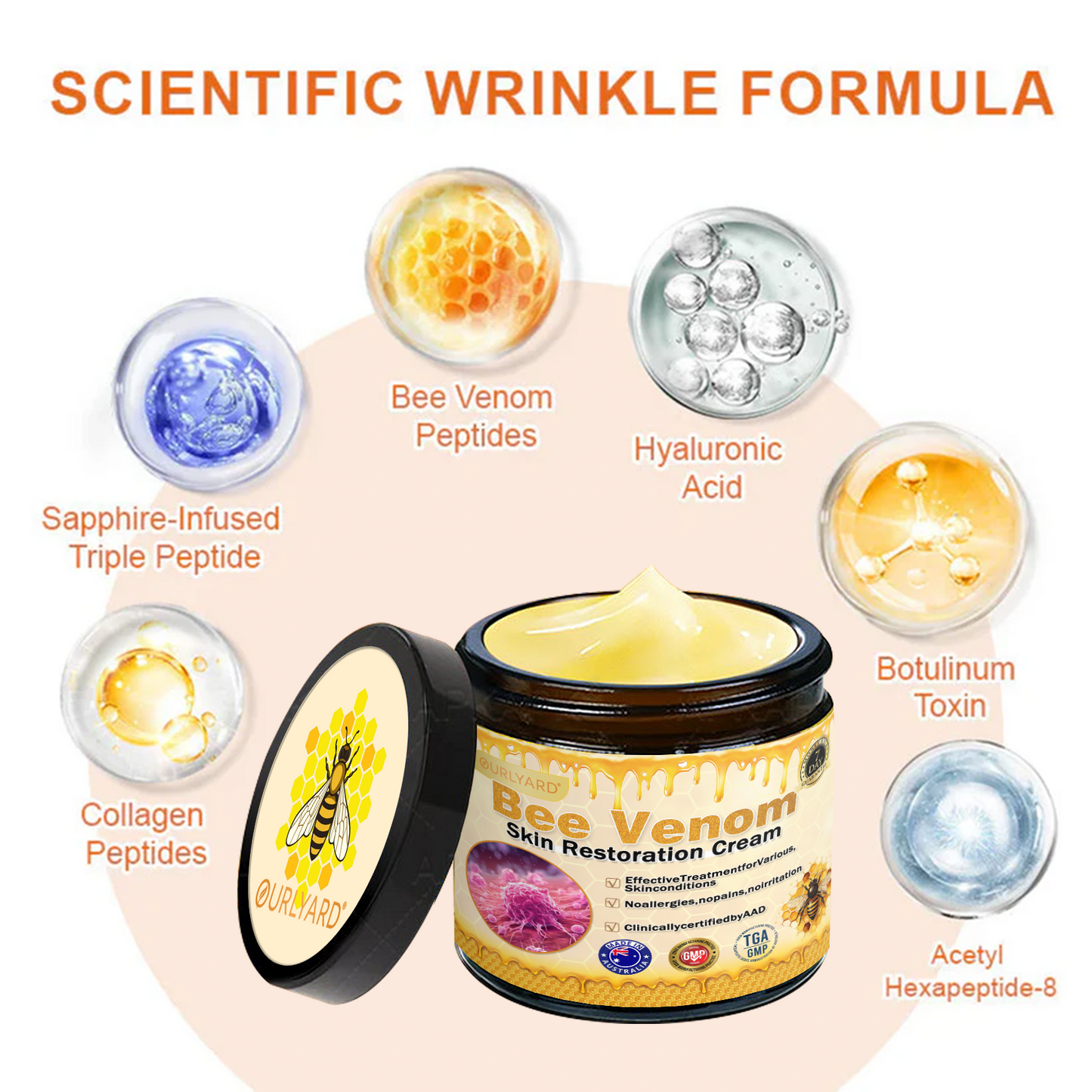 💥💥TGA Approved: Ourlyard® Bee venom Pro Comprehensive Cream — 🔥Limited Time 80% OFF🔥
